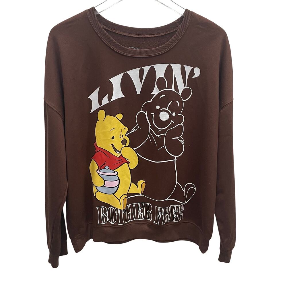 Disney Winnie The Pooh Livinโ Bother Free Sweatshirt Size Large
